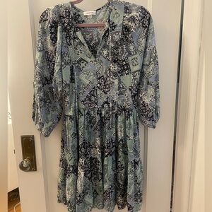 Green blue and patterned Calvin Klein dress!